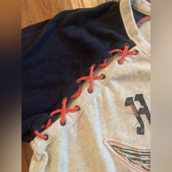 Sold Harley-Davidson Womens Colorblocked Laced Raglan Sleeve Shirt XL - Picture 4 of 6